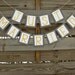 Just Married Banner - Grey and Yellow