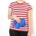 eight inch wallet clutch pouch - cobalt lambskin