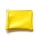 eight inch wallet clutch pouch - yellow