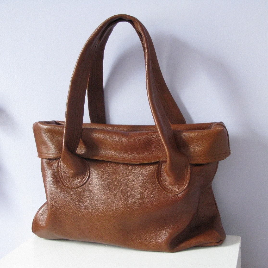 the annie leather bag - brown