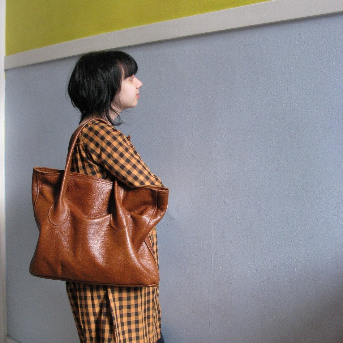 the annie leather bag - brown