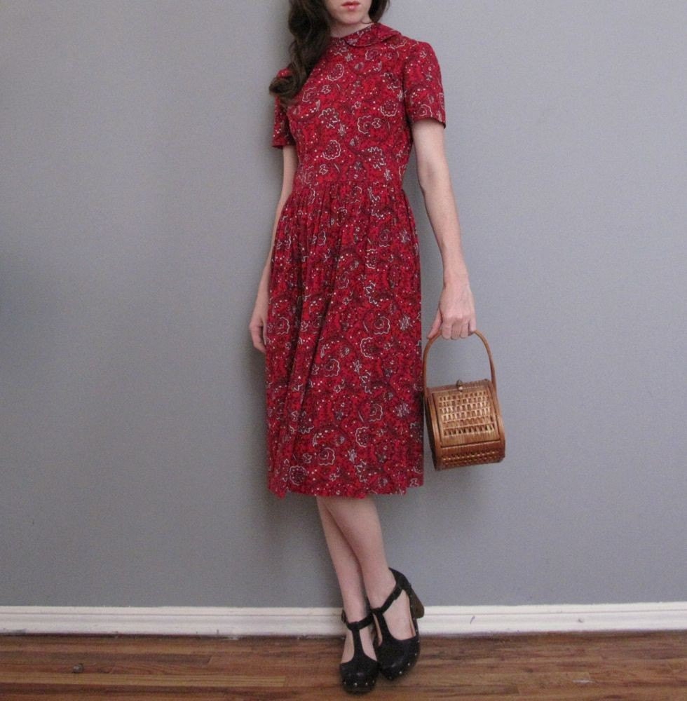 vintage woven BASKET purse