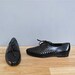 vintage WOVEN black oxfords 7