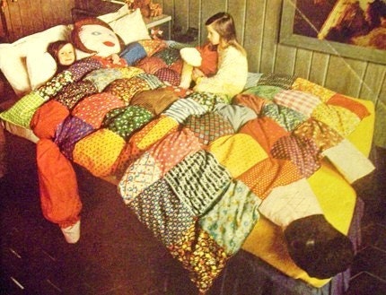 Sewing Pattern ------Giant Puff Doll QuiltIts -----its a QUILT Its a DOLL its ADORABLE your child will Love This
