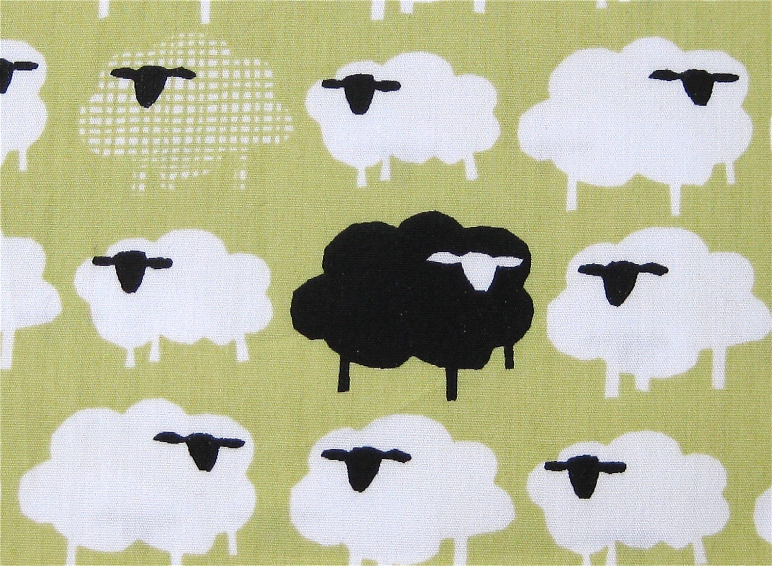 Monaluna  Bah Bah Black Sheep - Organic Cotton - 1 1/2 Yards