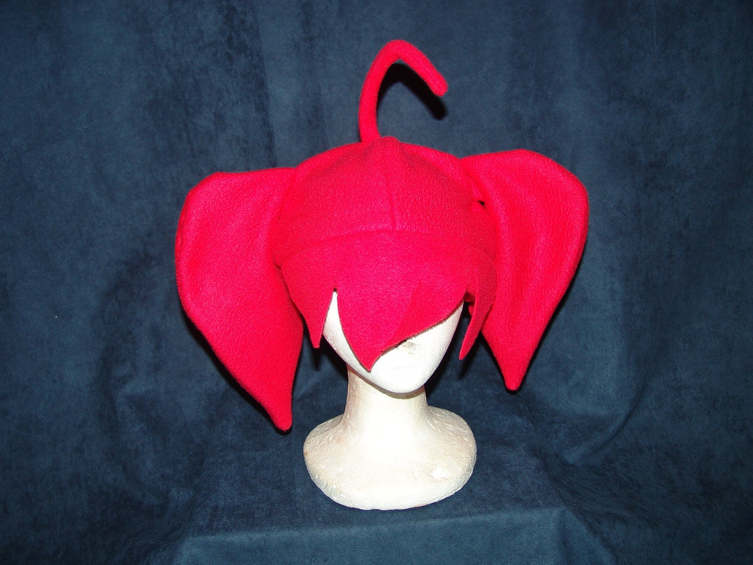 Kasane TETO inspired fleece hat Kawaii UTAU red Vocaloid
