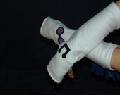 My Little Pony VINYL SCRATCH Dj Pon-3 inspired fleece ARMWARMERS Friendship is Magic MlP FiM unicorn