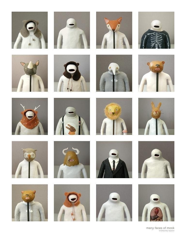16 X 20 Many Faces of Mook Print