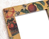 Mirror - A Busy Vegetable Garden Decoupage Accent Mirror (DM114)