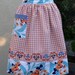 Apron - Leander Roses on Cross Stitch Gingham Hostess Apron (A131)