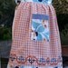 Apron - Leander Roses on Cross Stitch Gingham Hostess Apron (A131)