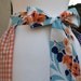 Apron - Leander Roses on Cross Stitch Gingham Hostess Apron (A131)