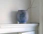 Vintage Handmade Studio Pottery Vase- Lavender Glaze, Handmade Pottery, 1970s