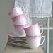 pink P.K. Silesia antique tea cup set