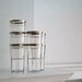 Silver Banded Juice Tumblers
