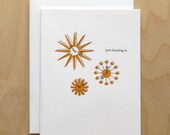 Modern Clocks Letterpress Card