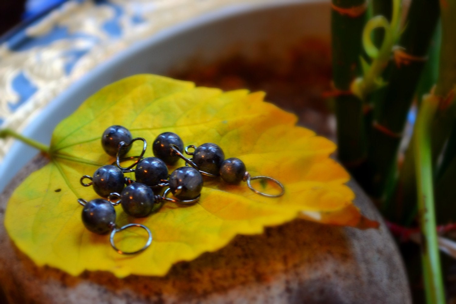 Paint it Black Stitch Markers