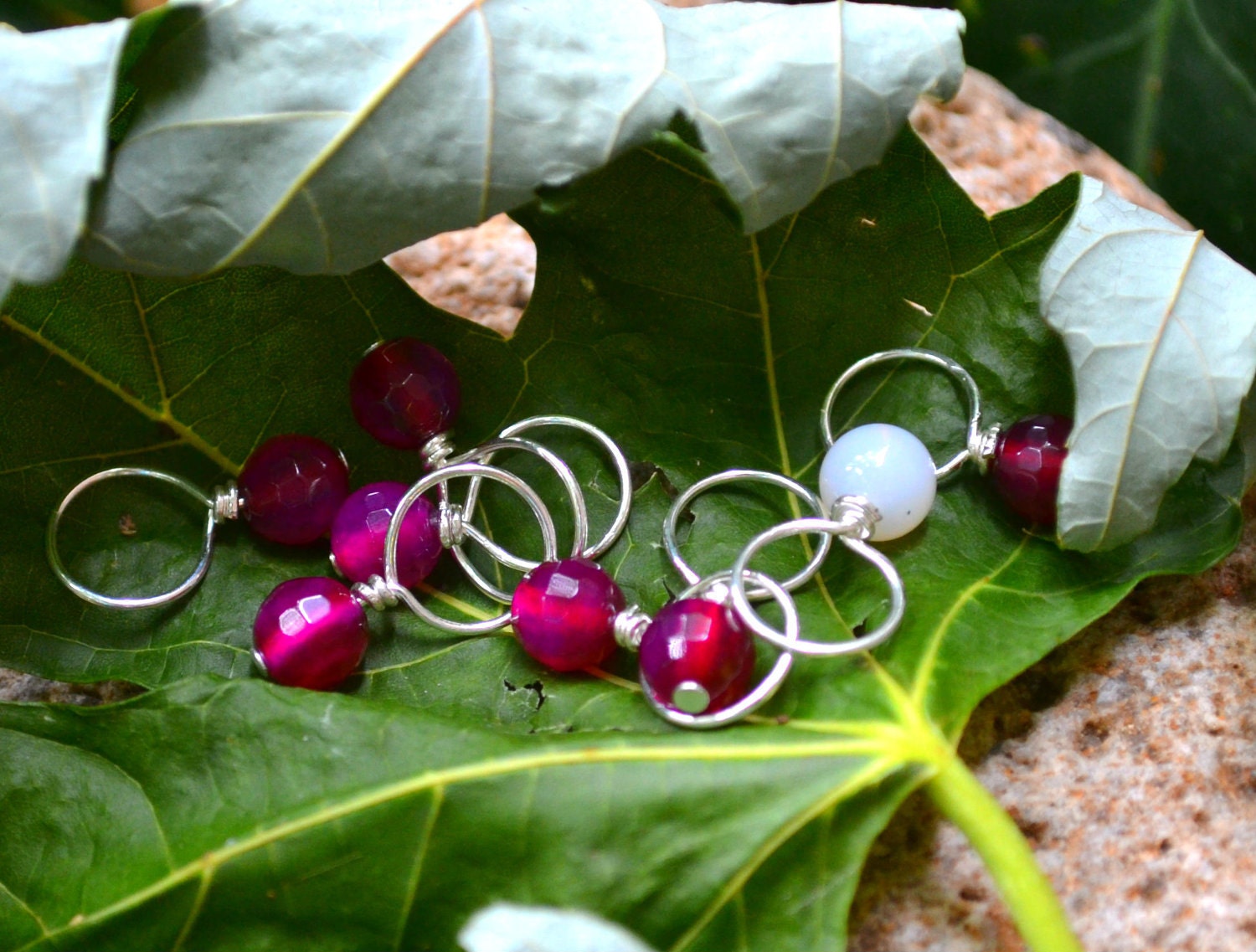 Pomegranate Jewels Stitch Markers