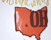Ohio Letterpress Print Limited Edition