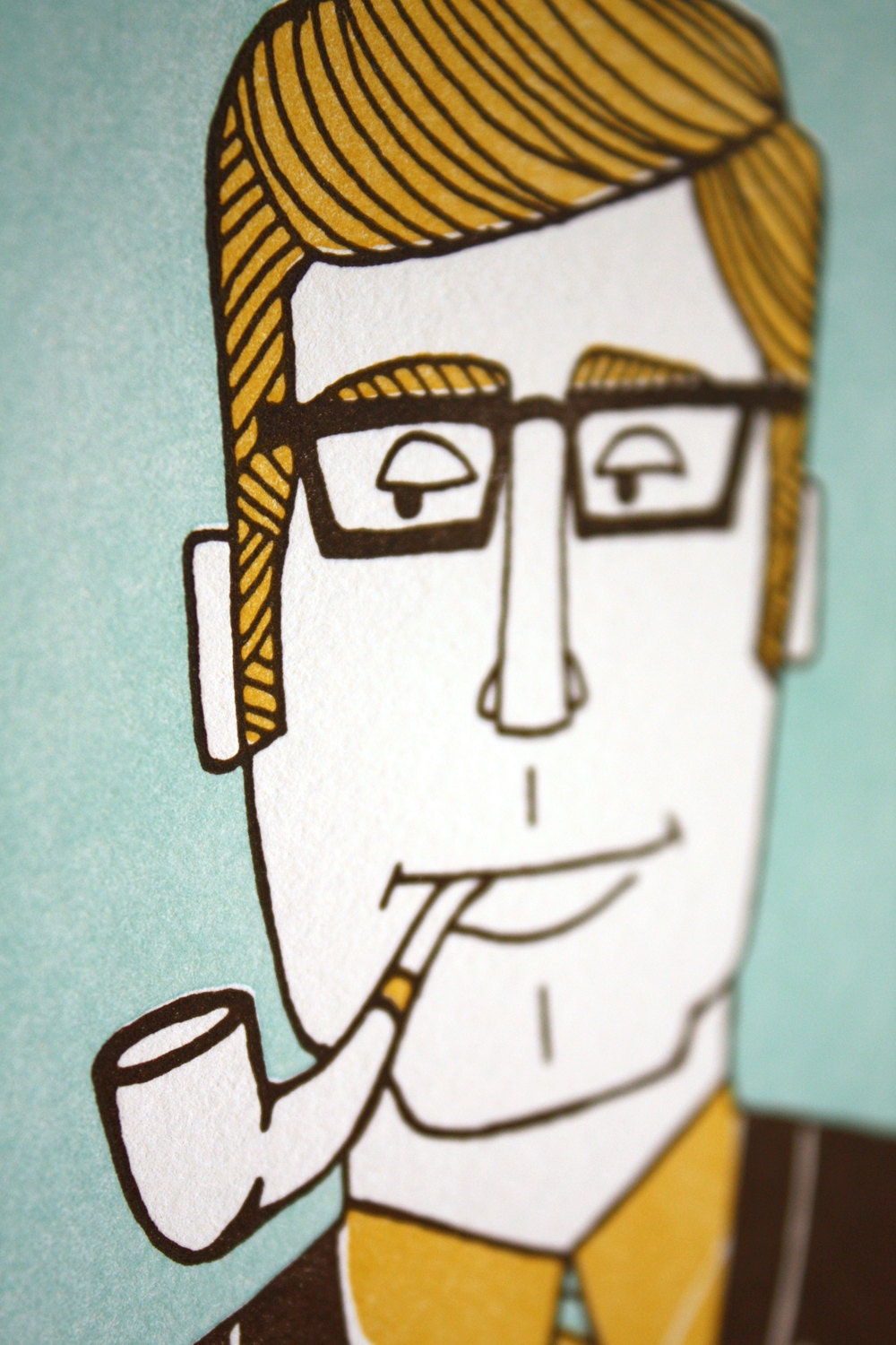 The Professor Letterpress Print