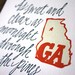 Georgia Letterpress Print Limited Edition