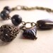 Rustic Pietersite bracelet with brass filigree