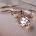 Swarovski crystal earrings golden shadow gold filled