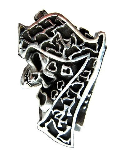 Luck Sevens Custom Skull Two Finger Ring
