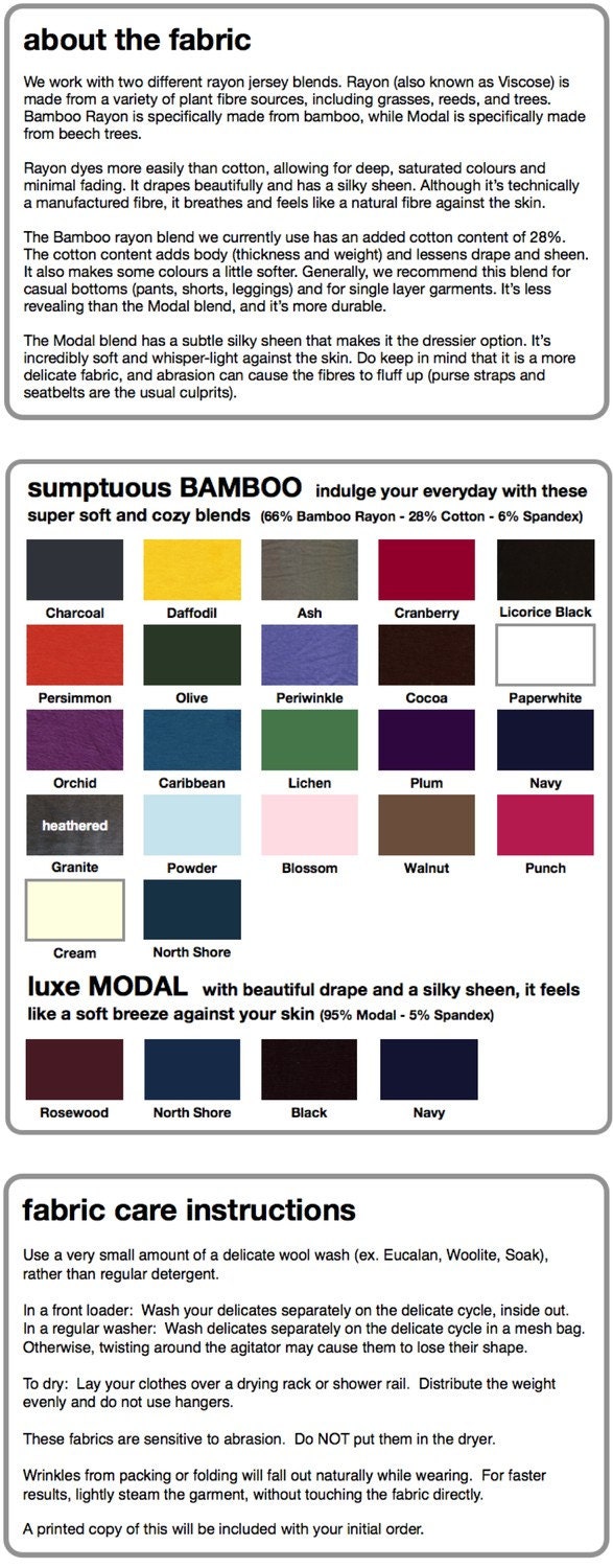 Tiered Wrap in Bamboo - Made to Measure