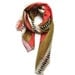 SALE Silk Sarape Print Scarf in Melon