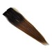 Hair Extensions - Dark Brown and Light Auburn Ombre Dip Dyed Clip In Streaks