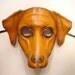 Leather Mask of a Dog Vizsla Rhodesian Ridgeback Hound dog breed or READY TO SHIP