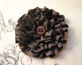 Bella ribbon flower brooch TUTORIAL PDF