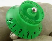 Turn Down the Suck Green Bell Knob with Sterling Silver Ring - Made in YOUR SIZE