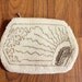 Small White Beaded Clutch Purse