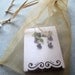 Long gold filled  earring dangler in gold and black under 25 usd