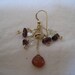 Hessonite Garnet  Gold Filled Dangle  Earring under 30 usd