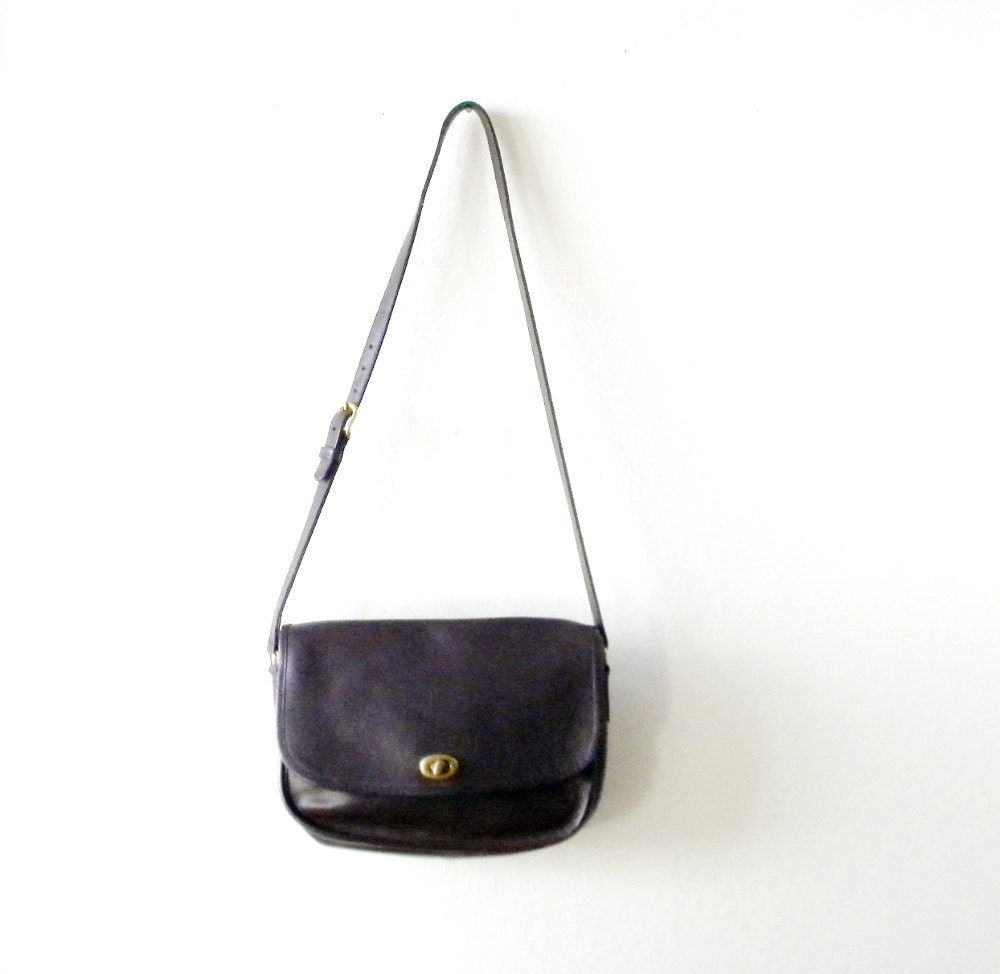 1970s Coach Cross Body Messenger Bag
