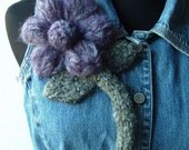 The OVERSIZED Floral Brooch - In Purple