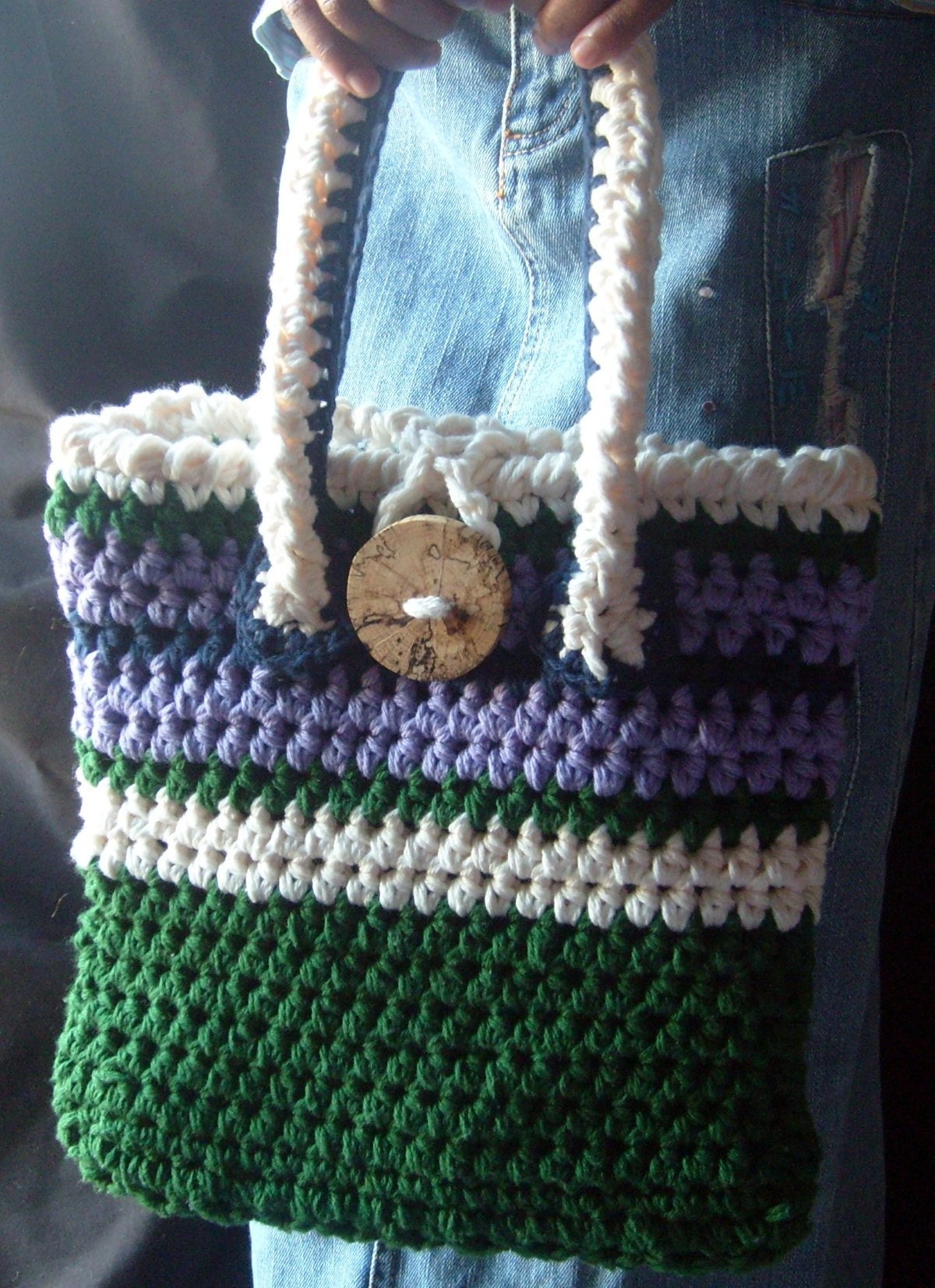 LAVENDER GREENS Handbag OOAK-Fully Lined/Complete With Accessories / On Sale Now