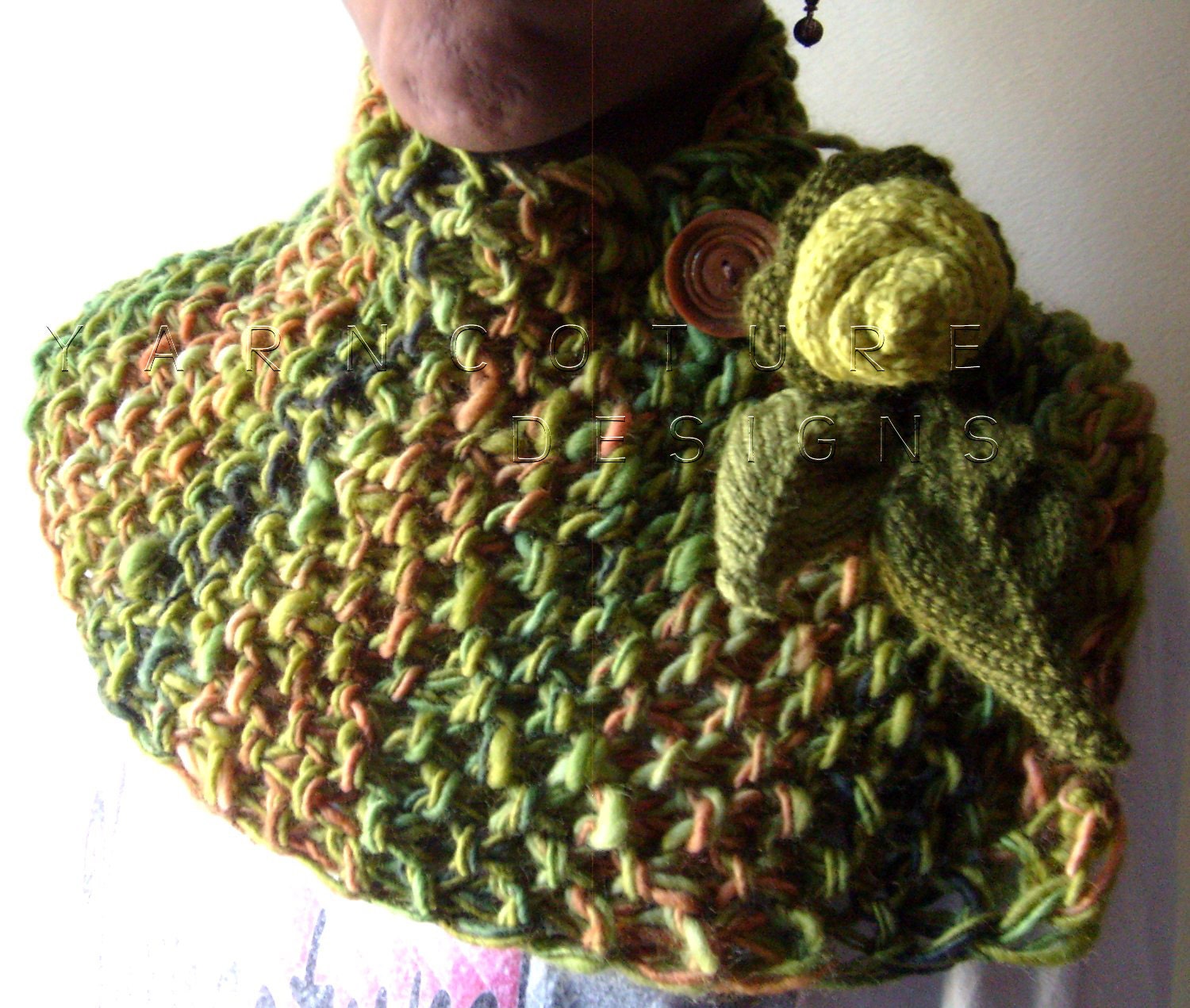The Enchanted Garden LUXURIOUS Knit Cowl / Neckwarmer