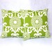 Lime Green Decorator Pillow Covers 16" x 16" Indoor Outdoor Fabric Home Decor Pillow Covers