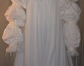 DDNJ NEW Ready to Ship Renaissance 3tier Victorian Nobility Lace Cotton Chemise Steampunk SCA Anime Cosplay Lolita