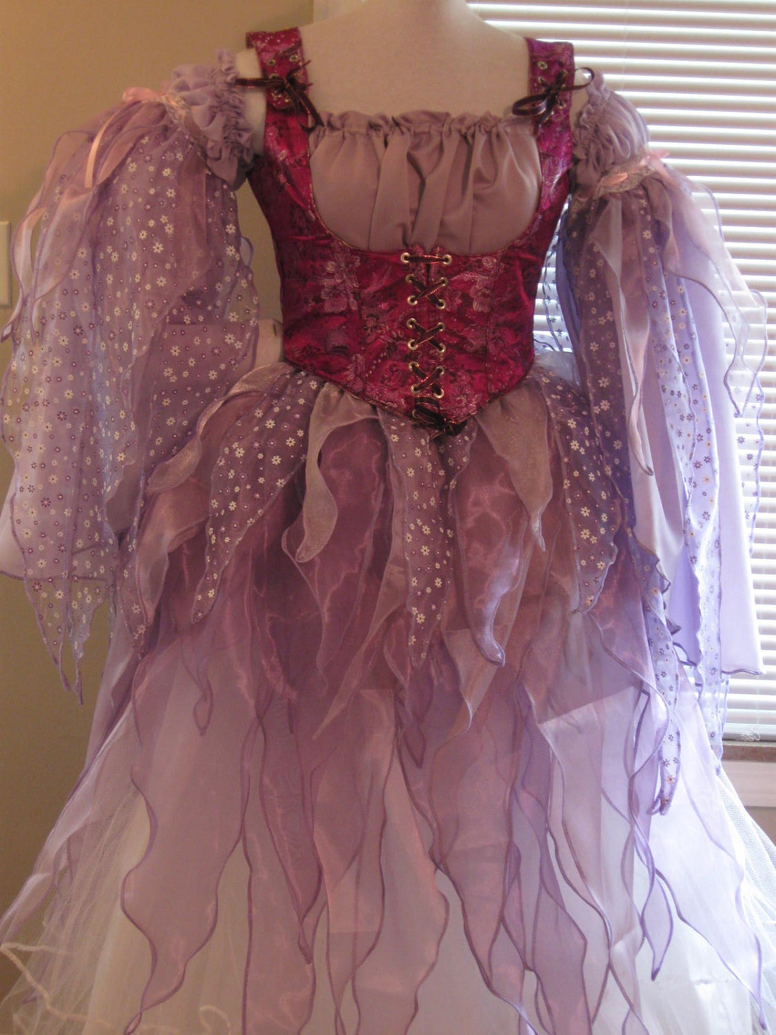 DDNJ Choose Color Fairy Costume 3pc Anime Plus Custom Made Any Size Renaissance Princess Pixie Fantasy