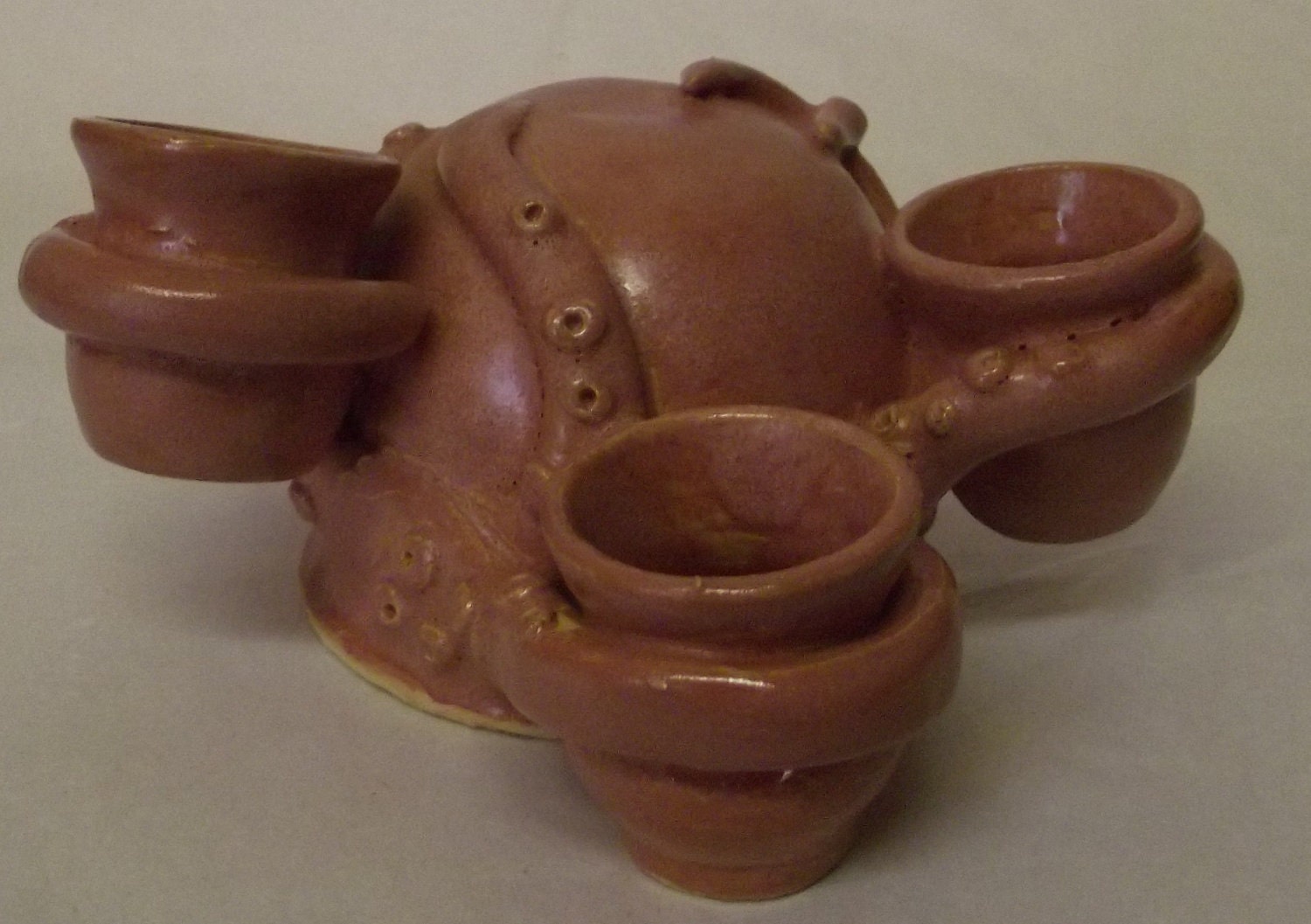Pink Octopus candle holder aka. Octocandelabra