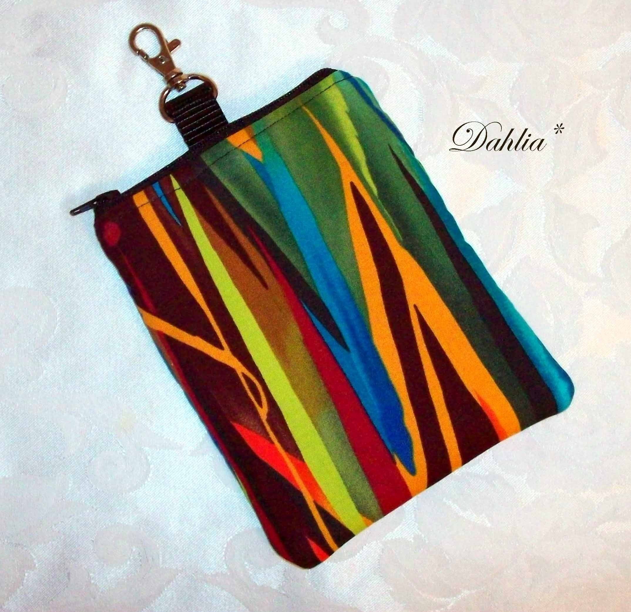 NEW--The Dahlia Padded Zippered Camera Case Gadget Keeper in Alexander Henry's Everglades-More fabric choices