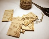 Save the date engraved wood wedding announcements