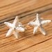 Silver Starfish Post Earrings