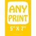 ANY PRINT 5" X 7" Poster Baby nursery decor, Children decor, Kitchen Home Garden Bedroom decor, Wedding anniversary Birthday gift