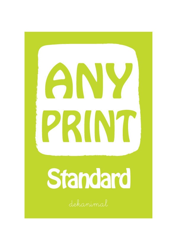 ANY PRINT A4 Standard Poster Baby nursery decor, Children decor, Kitchen Home Garden Bedroom decor, Wedding anniversary Birthday gift